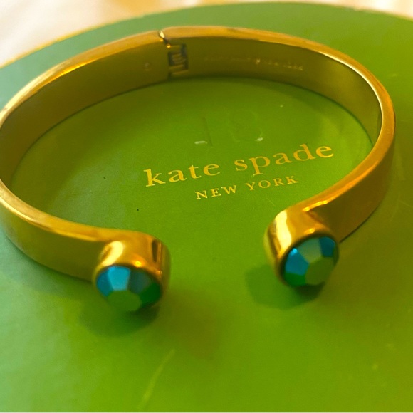 kate spade Jewelry - Kate Spade Hinge Bracelet with Blue Stones 💙